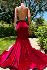 Long sleeves One shoulder Gold Appliques Burgundy Prom Party Dresses