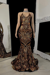 Beautiful Sleeveless Halter Criss-cross Mermaid Prom Dress