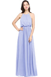 Gorgeous Halter Sleeveless Chiffon Party Dress Long