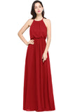 Gorgeous Halter Sleeveless Chiffon Party Dress Long