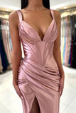 Chic Spaghetti-Straps Sleeveless Mermaid prom Dresses