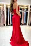 Chic Sweetheart Sleeveless Mermaid prom Dresses SlitFront