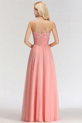 Elegant Sweetheart Elegant Appliques Bridesmaid Dresses Ruffle Chiffon