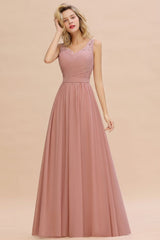 Elegant V-Neck Elegant Evening Maxi Dress Bridesmaid Dress Sleeveless Styles