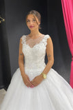 Eye-catching Off The Shoulder Lace Sweetheart White A-lIne Wedding Dresses