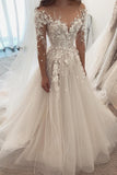 Eye-catching Tulle Lace Appliques Off The Shoulder Ruffles Wedding Dresses