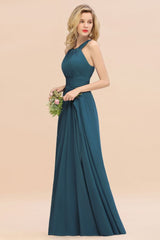 Fabulous Halter Elegant Bridesmaid Dresses Long Dress for Wedding Party