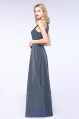 Fashion A-Line Halter Sleeveless Evening Dress in Stock