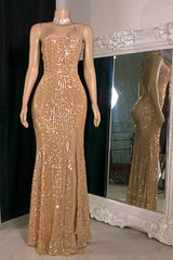 Glamorous Spaghetti Strap Sleeveless Criss-cross Straps Mermaid Prom Dress