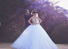 Gorgeous Beading Ball Gown Bridal Gown New Arrival Sexy Tulle Wedding Dress