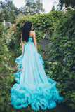 Luxurious Sweetheart Crystal Prom Dress Latest Court Train Lace-Up Formal Occasion Dress