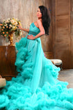 Luxurious Sweetheart Crystal Prom Dress Latest Court Train Lace-Up Formal Occasion Dress