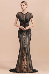 Luxury Mermaid All-Covered Beaded Prom Dress