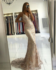 Luxury Sleeveless Sweetheart Lace Ruffles Appliques Mermaid Prom Dresses