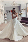 Mermaid Strapless Wedding Dresses | Sleeveless White Bridal Gowns Online