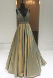 New Arrival Crystal A-Line Prom Dress Latest Beading Floor Length Formal Occasion Dresses BA3165