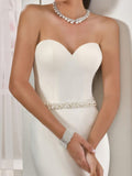 Sexy Two Piece A-Line Wedding Dresses Jewel Lace Tulle Half Sleeve Bridal Gowns See-Through Backless Sweep Train