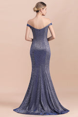 Stunning Off-the-Shoulder Mermaid Prom Dress Long Zipper Back