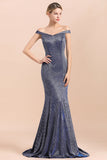 Stunning Off-the-Shoulder Mermaid Prom Dress Long Zipper Back