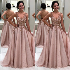 Sweetheart Appliques A-line Amazing Floor-length Prom Dresses