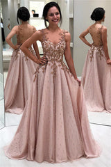 Sweetheart Appliques A-line Amazing Floor-length Prom Dresses