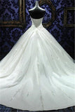 Sweetheart Beading Lace-Up Princess Dress Gorgeous Ball Gown Wedding Gown