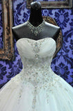 Sweetheart Beading Lace-Up Princess Dress Gorgeous Ball Gown Wedding Gown