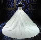 Sweetheart Beading Lace-Up Princess Dress Gorgeous Ball Gown Wedding Gown