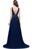 MISSHOW offers A-line Court Train Tulle Evening Dress with Appliques at a cheap price from Same as Picture,Pearl Pink,Dusty Rose,Red,Burgundy,Dark Navy,Black,Silver, Tulle to A-line Floor-length hem. Stunning yet affordable Sleeveless Prom Dresses,Evening Dresses,Bridesmaid Dresses,Quinceanera dresses.