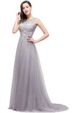 MISSHOW offers A-line Court Train Tulle Evening Dress with Appliques at a cheap price from Same as Picture,Pearl Pink,Dusty Rose,Red,Burgundy,Dark Navy,Black,Silver, Tulle to A-line Floor-length hem. Stunning yet affordable Sleeveless Prom Dresses,Evening Dresses,Bridesmaid Dresses,Quinceanera dresses.