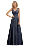 MISSHOW offers A-Line V-neck Floor-Length Tulle Sequined Prom Dresses at a good price from Dusty Rose,Burgundy,Gold,Royal Blue,Dark Navy,Silver,Lace,Bright silk to A-line Floor-length them. Stunning yet affordable Sleeveless Prom Dresses,Evening Dresses,Homecoming Dresses,Bridesmaid Dresses,Quinceanera dresses.