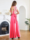 Stylish Ankle-Length Sleeveless A-Line Satin Prom Dresses