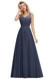 Looking for Prom Dresses,Evening Dresses,Homecoming Dresses,Bridesmaid Dresses,Mother Daughter Dresses,Realdressphotos,Quinceanera dresses in Lace, A-line style, and Gorgeous Lace,Ruffles work  MISSHOW has all covered on this elegant V-Neck Aline Ruffle Chiffon Bridesmaid Dress Sleeveless Floral Evening Swing Dress.